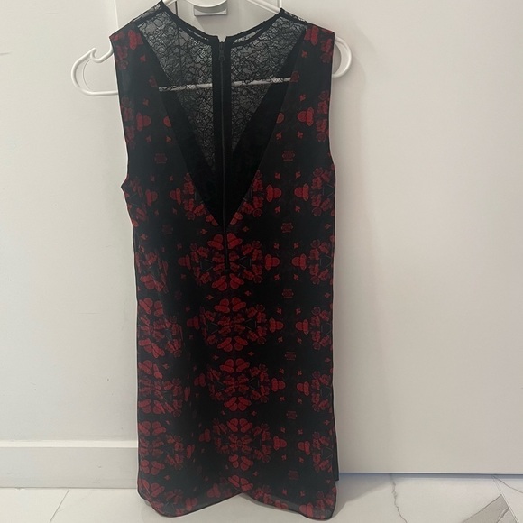 Alice + Olivia Lotus Flower Printed Sleeveless Dress- Size 0; Like New - Picture 3 of 12